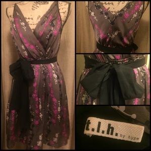 TLH by Hype silk floral dress